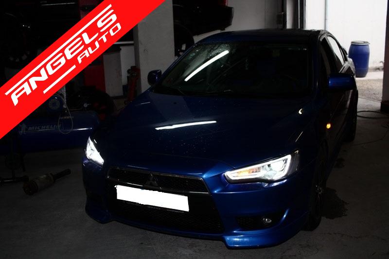 Faruri LED compatibile cu Mitsubishi Lancer 07-17 Dual Projector Semnal Secvential - imagine 6