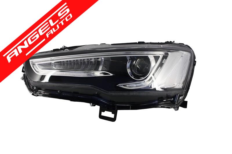 Faruri LED compatibile cu Mitsubishi Lancer 07-17 Dual Projector Semnal Secvential - imagine 2