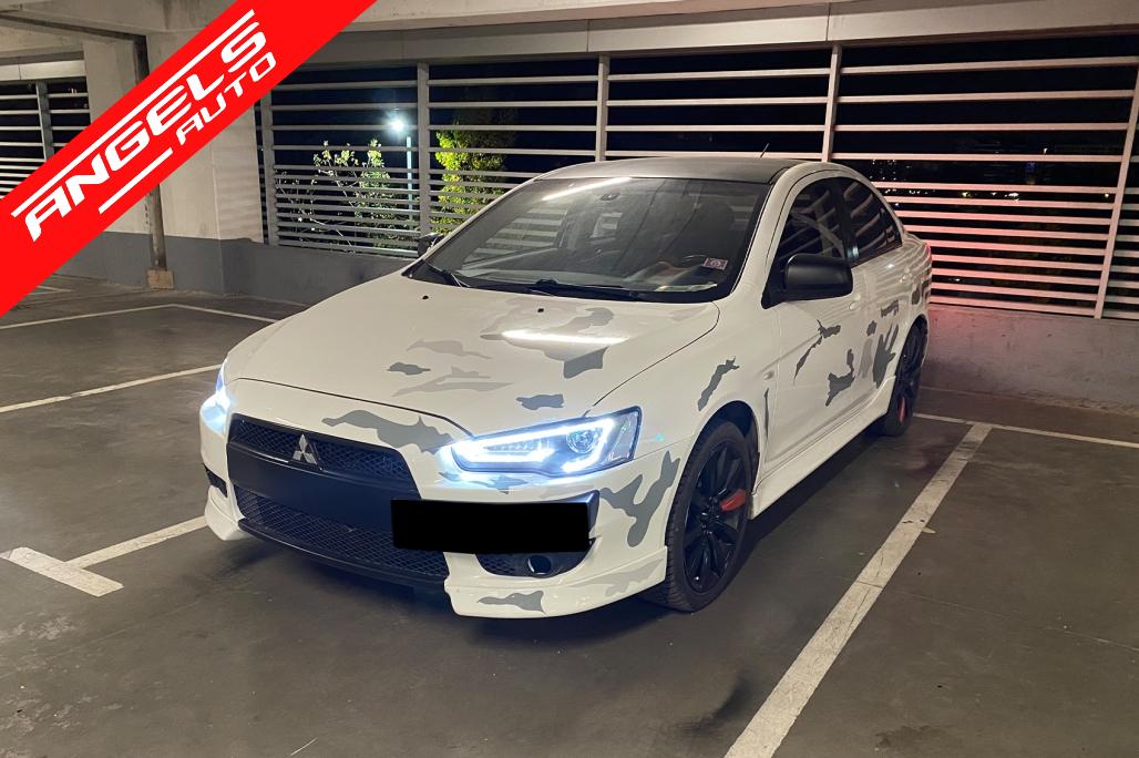 Faruri LED compatibile cu Mitsubishi Lancer 07-17 Dual Projector Semnal Secvential - imagine 5