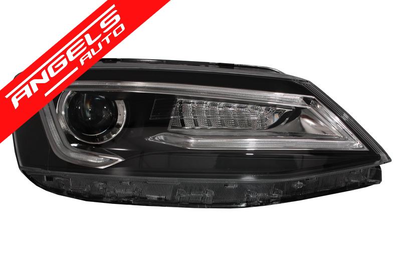Faruri LED DRL compatibile cu Jetta Mk6 Non GLI (11-17) Semnal Dinamic Secvential - imagine 4