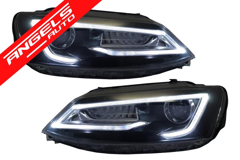 Faruri LED DRL compatibile cu Jetta Mk6 Non GLI (11-17) Semnal Dinamic Secvential - imagine 2