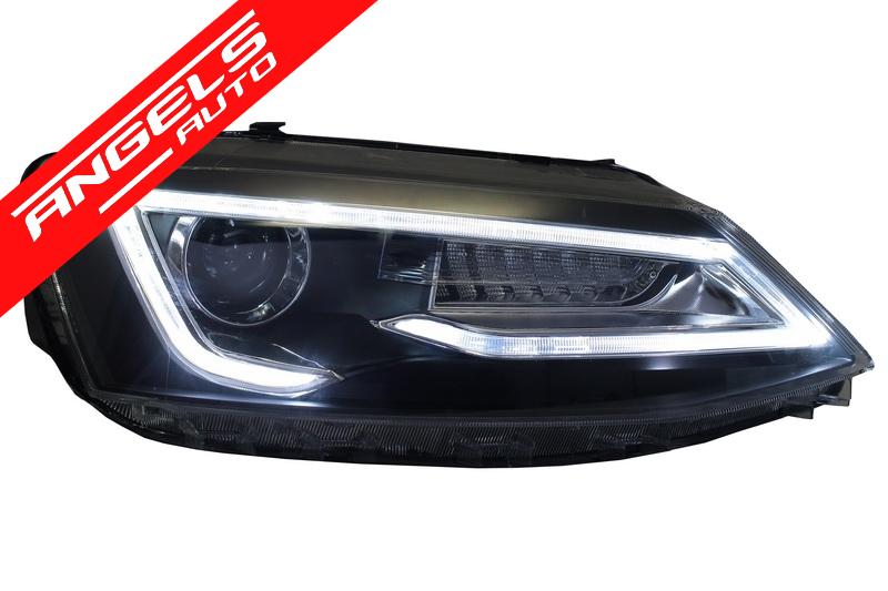 Faruri LED DRL compatibile cu Jetta Mk6 Non GLI (11-17) Semnal Dinamic Secvential - imagine 5