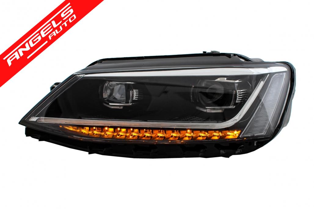 Faruri compatibile cu Jetta Mk 6 LED DRL 2011-2017 Semnal LED Dinamic - imagine 7