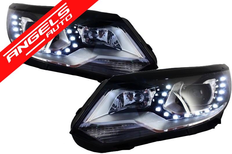 Faruri LED compatibile cu VW Tiguan MK I Facelift (2012-2015) OEM Xenon Design - imagine 2
