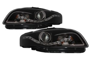Faruri compatibile cu Audi A4 B7 Dayline LED (2004-2008) B8-Look Negru