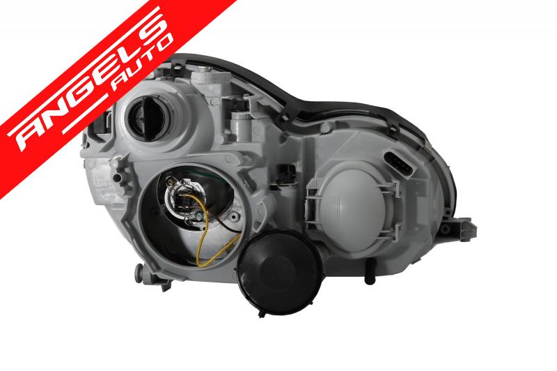 Faruri compatibile cu Mercedes C-Class W203 98 - 07 Lupe Xenon Look - imagine 6