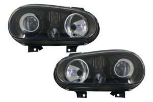 Faruri compatibile cu Golf 4 97-03 DEPO R32 Look negru
