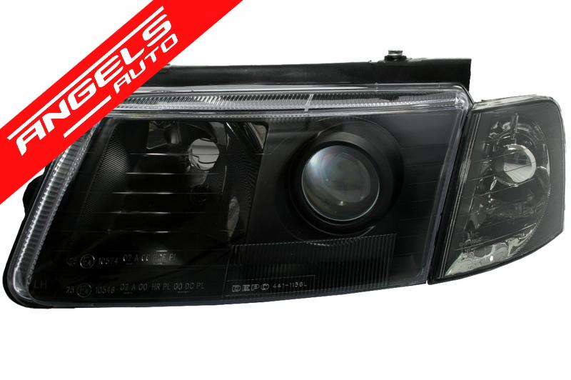 Faruri Passat 3B compatibile cu VW Cu Lupe (10.1996-10.2000) Negre - imagine 3