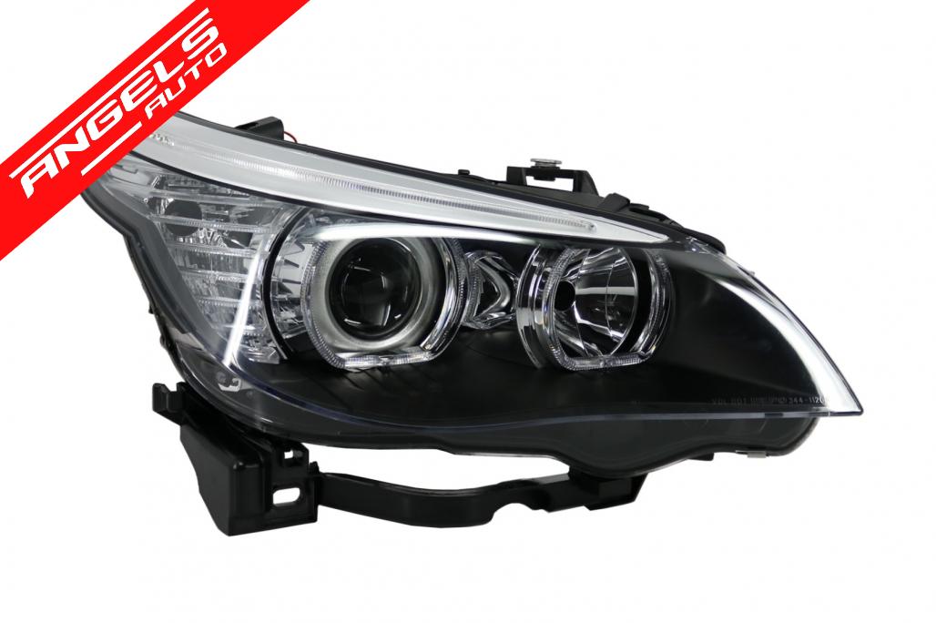 Faruri compatibile cu BMW Seria 5 E60 Angel Eyes (2003-2007) LCI Design - imagine 2