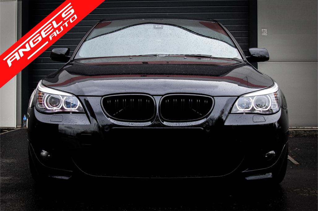 Faruri compatibile cu BMW Seria 5 E60 Angel Eyes (2003-2007) LCI Design - imagine 5