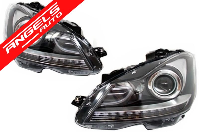 Faruri compatibile cu Mercedes C-Class W204 Facelift (2007-2012) Xenon din Fabrica