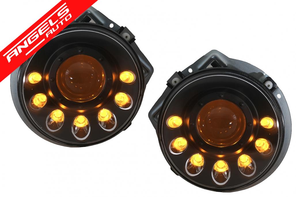 Faruri LED compatibile cu Mercedes G-Class W463 (1989-up) Semnal Dinamic Secvential