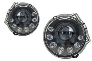 Faruri compatibile cu Mercedes W463 G-CLass Bi-Xenon Look LED 89-12 Mansory-Design