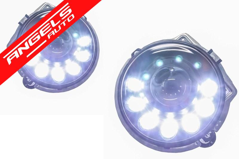 Faruri compatibile cu Mercedes W463 G-CLass Bi-Xenon Look LED 89-12 Mansory-Design - imagine 4