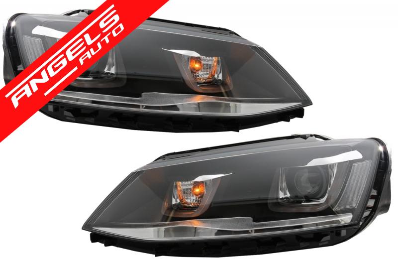 Faruri compatibile cu Jetta Mk6 3D LED (2011-2017) GTI U Bi-Xenon Design - imagine 2
