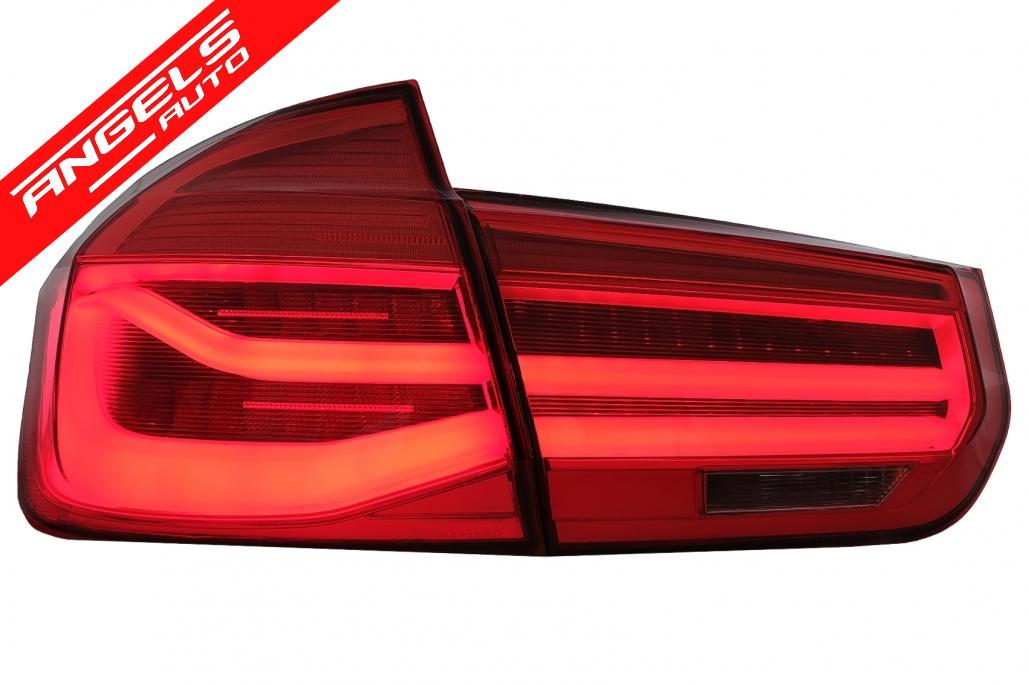 Stopuri LED compatibile cu BMW Seria 3 F30 (2011-2019) Rosu Clar LCI Look Semnal Dinamic - imagine 2