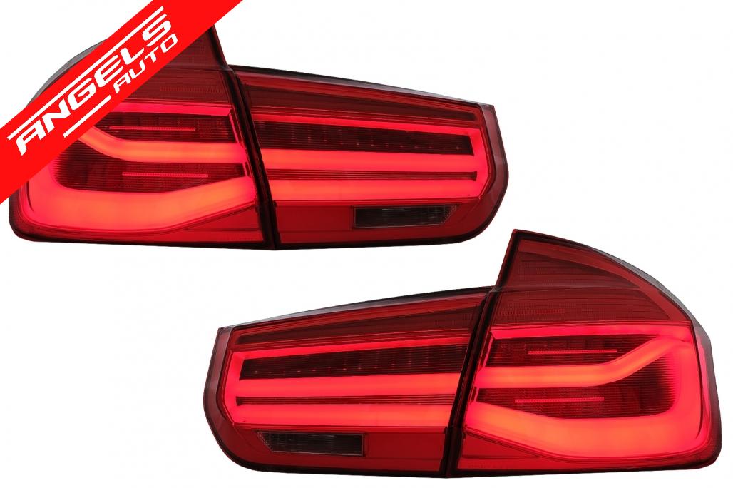 Stopuri LED compatibile cu BMW Seria 3 F30 (2011-2019) Rosu Clar LCI Look Semnal Dinamic