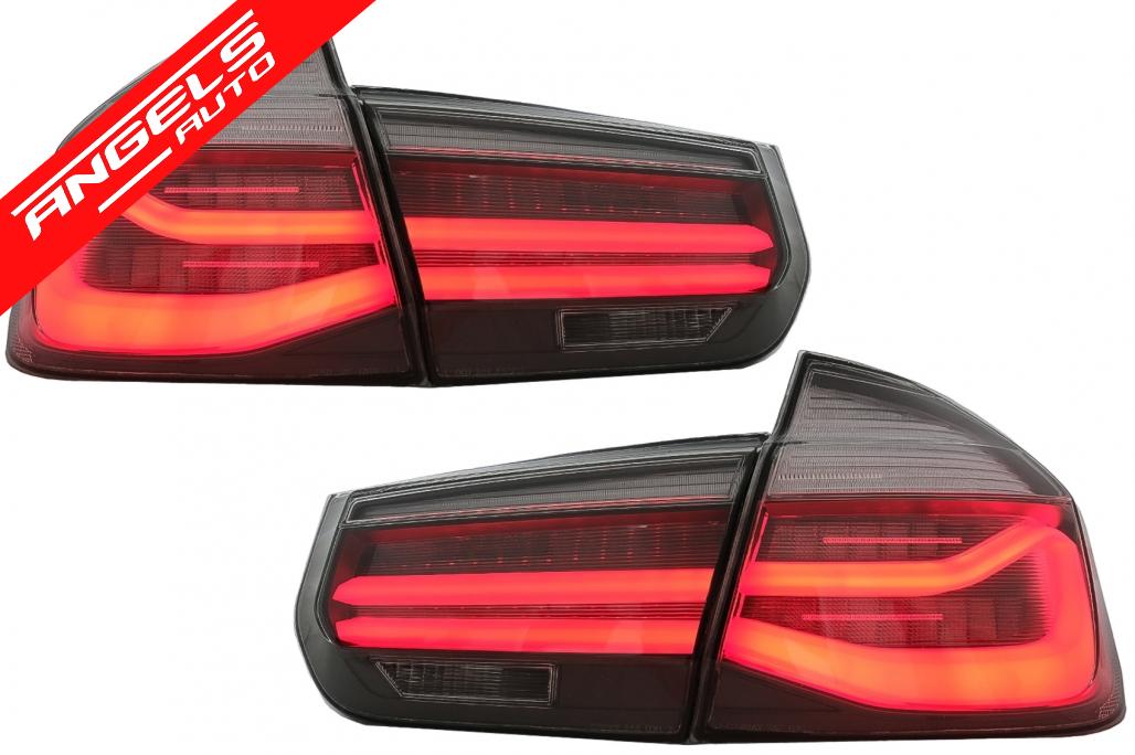 Stopuri LED compatibile cu BMW Seria 3 F30 Pre LCI (2011-2014) Rosu Fumuriu LCI