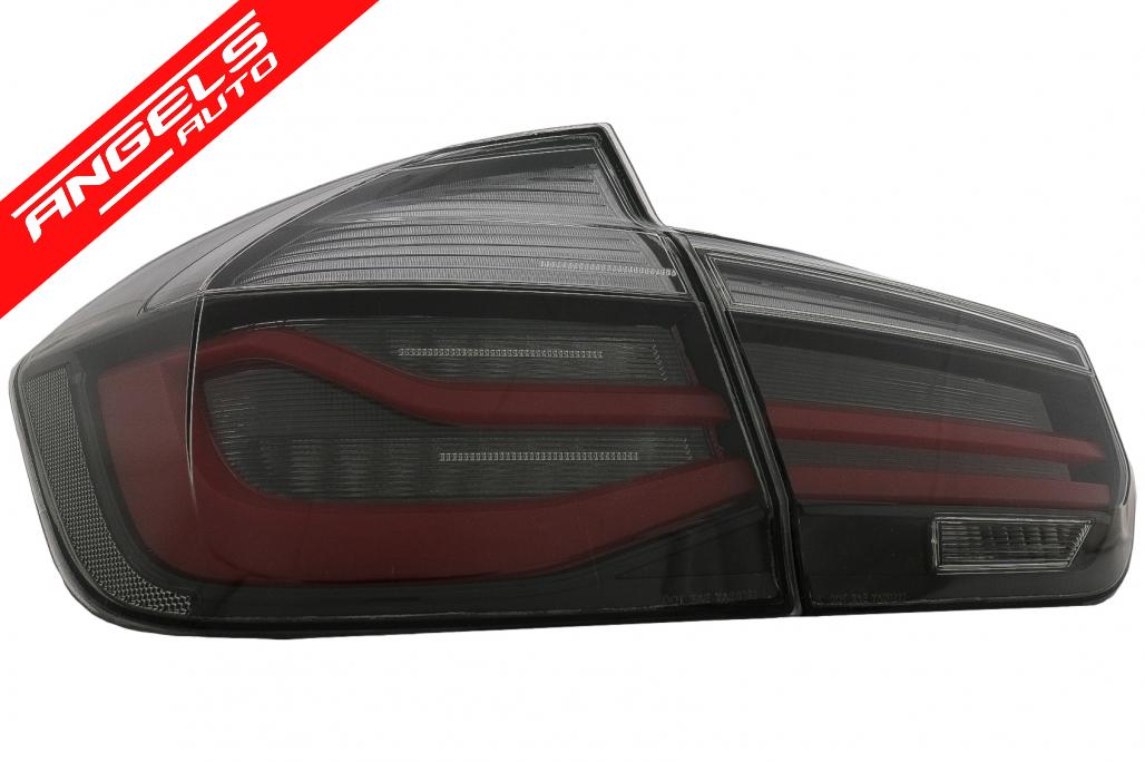 Stopuri LED compatibile cu BMW Seria 3 F30 Pre LCI (2011-2014) Rosu Fumuriu LCI - imagine 5