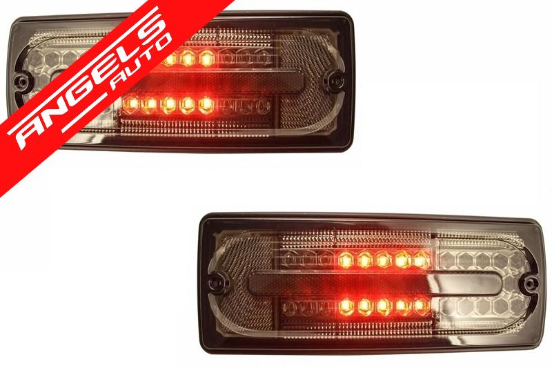 Stopuri Full LED compatibile cu Mercedes W463 G-Class (1989-2015) Fumuriu - imagine 2