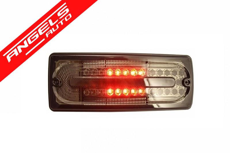 Stopuri Full LED compatibile cu Mercedes W463 G-Class (1989-2015) Fumuriu - imagine 3