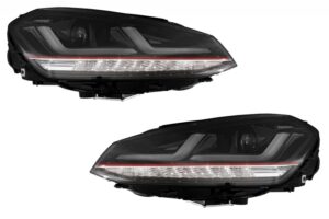 Faruri compatibile cu  Golf 7 Osram Full LED compatibile cu Volkswagen VII (2012-2017) Rosu GTI LED