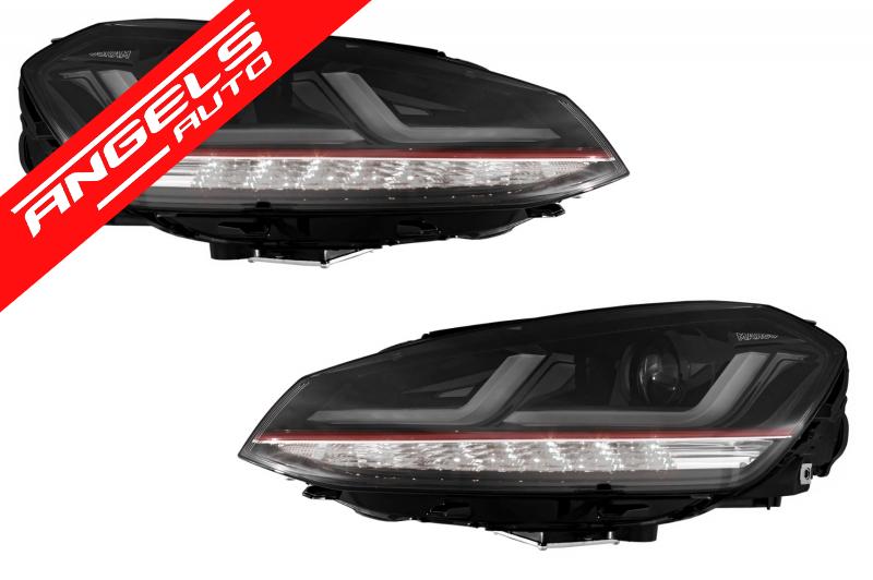 Faruri OSRAM Full LED compatibile cu VW Golf 7 VII (2012-2017) Rosu GTI LEDriving pt Halogen