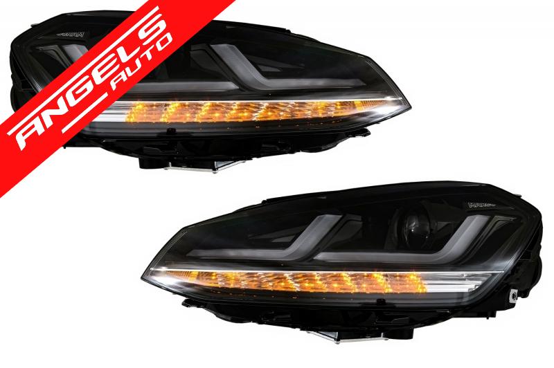 Faruri Osram compatibile cu VW Golf 7 Full LED (2012-2017) Black LED - imagine 3