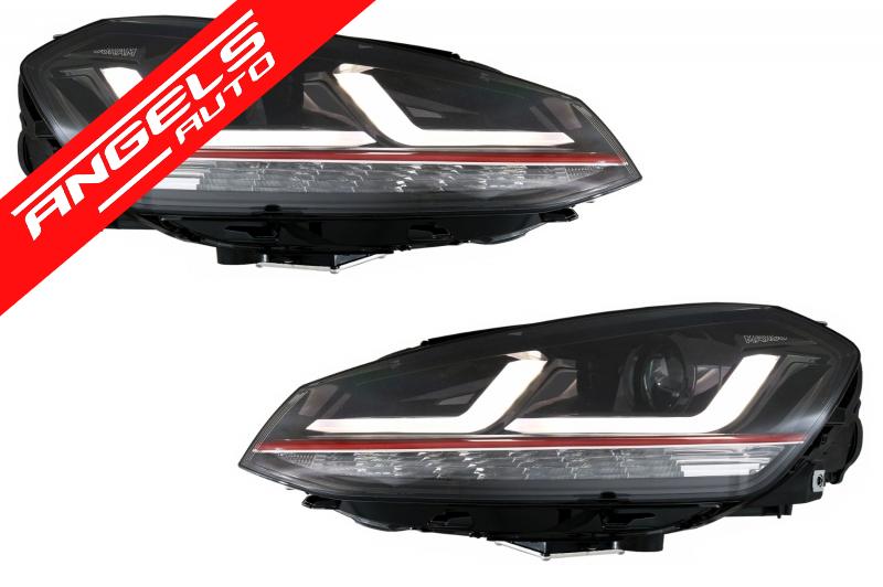 Faruri OSRAM Full LED compatibile cu VW Golf 7 VII (2012-2017) Rosu GTI LEDriving pt Halogen - imagine 2