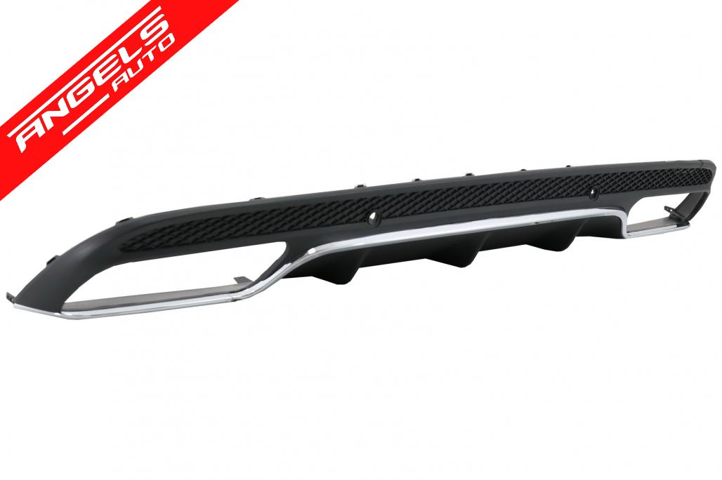 Difuzor Bara Spate compatibil cu Mercedes W205 C-Class (2014-2020) C63 AMG Look - imagine 3