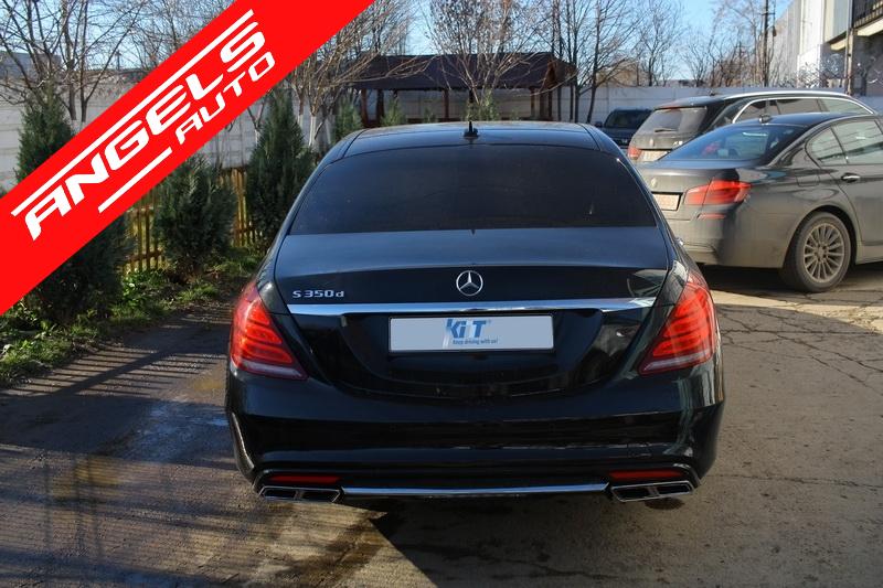 Difuzor Bara Spate AMG compatibil cu Mercedes S-Class W222 S63 (2013-up) - imagine 7