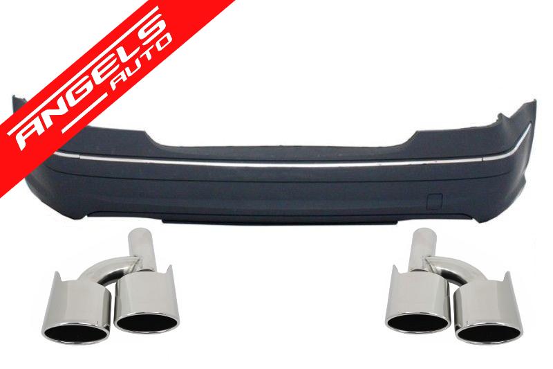 Bara Spate AMG compatibila cu Mercedes E-Class W211 (02-09) AMG Fara PDC Cu Tobe AMG