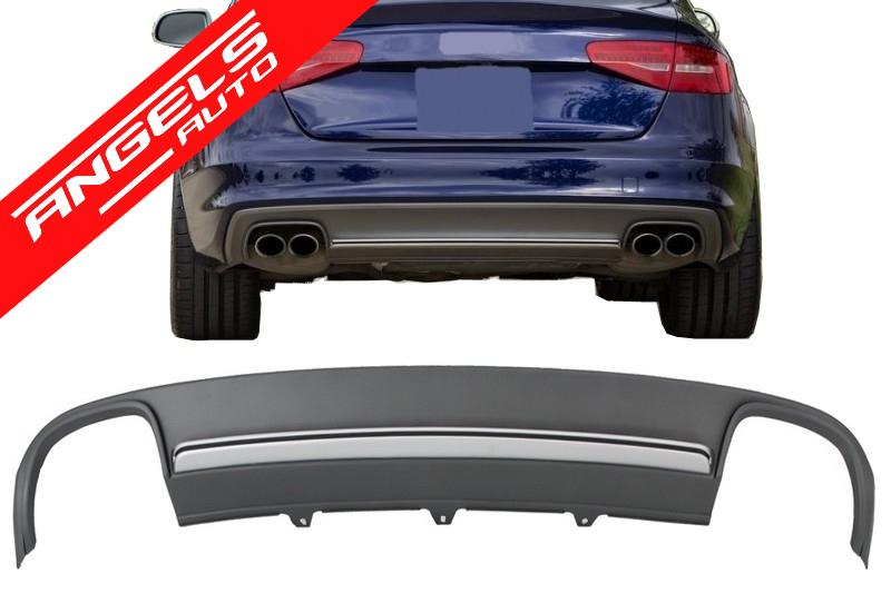 Difuzor Bara Spate compatibil cu Audi A4 B8 Facelift 2012-2015 S4 S-Line - imagine 7