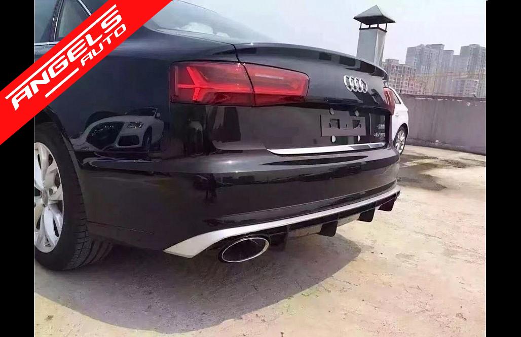 Difuzor Bara Spate si Tobe compatibil cu Audi A6 4G Facelift (2015-2018) RS6 Design - imagine 11