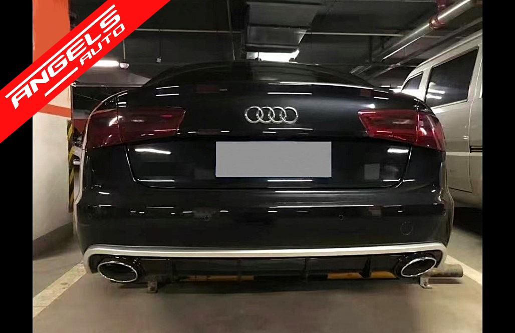 Difuzor Bara Spate si Tobe compatibil cu Audi A6 4G Facelift (2015-2018) RS6 Design - imagine 12