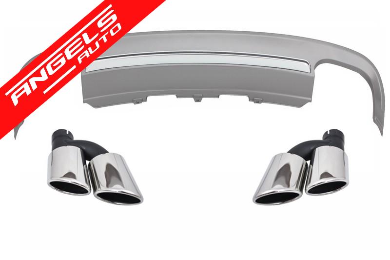 Difuzor Bara Spate cu Tobe compatibil cu Audi A5 8T Coupe (2012-2015) S5 Design