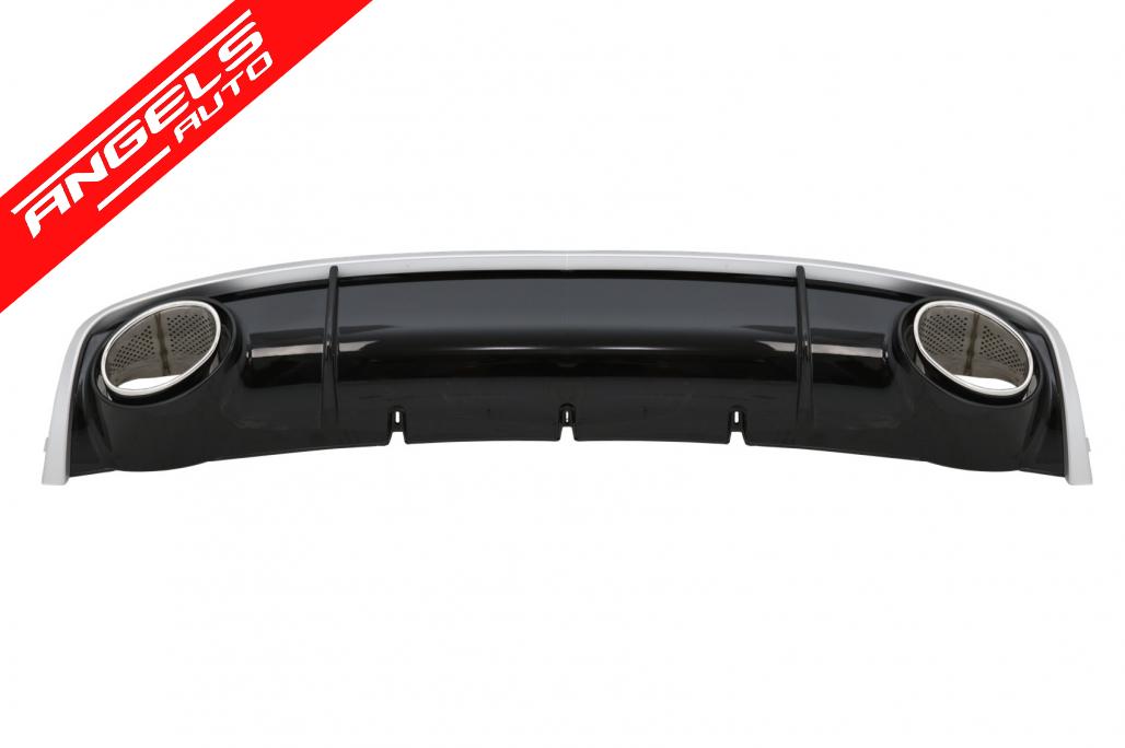 Difuzor Bara Spate si Evacuare compatibil cu Audi A4 B8 Facelift 2012-up RS4 - imagine 2