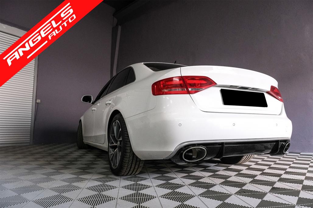 Difuzor Bara Spate si Evacuare compatibil cu Audi A4 B8 Facelift 2012-up RS4 - imagine 8
