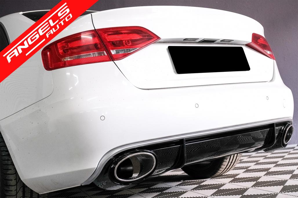 Difuzor Bara Spate si Evacuare compatibil cu Audi A4 B8 Facelift 2012-up RS4 - imagine 5