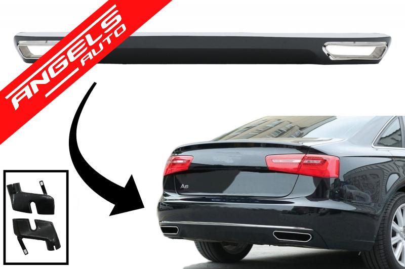 Difuzor Bara Spate si Tobe compatibil cu Audi A6 4G 10-14 Facelift W12 Design - imagine 8