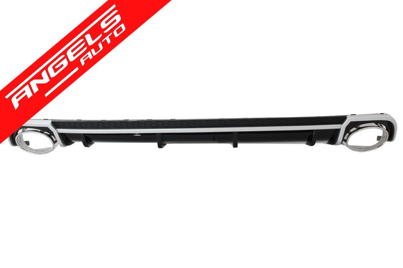 Difuzor Bara Spate si Tobe compatibil cu Audi A4 B9 8W (2016-2018) Sedan/Avant RS RS4 Look