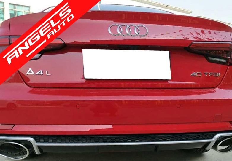 Difuzor Bara Spate si Tobe compatibil cu Audi A4 B9 8W (2016-2018) Sedan/Avant RS RS4 Look - imagine 6