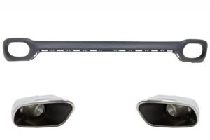 Difuzor Bara Spate compatibil cu BMW X6 F16 V8 M-tech si Ornamente Evacuare