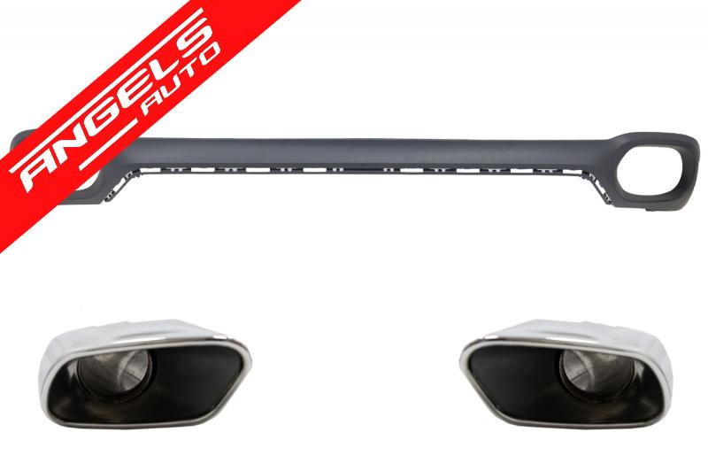 Difuzor Bara Spate compatibil cu BMW X6 F16 V8 M-tech si Ornamente Evacuare