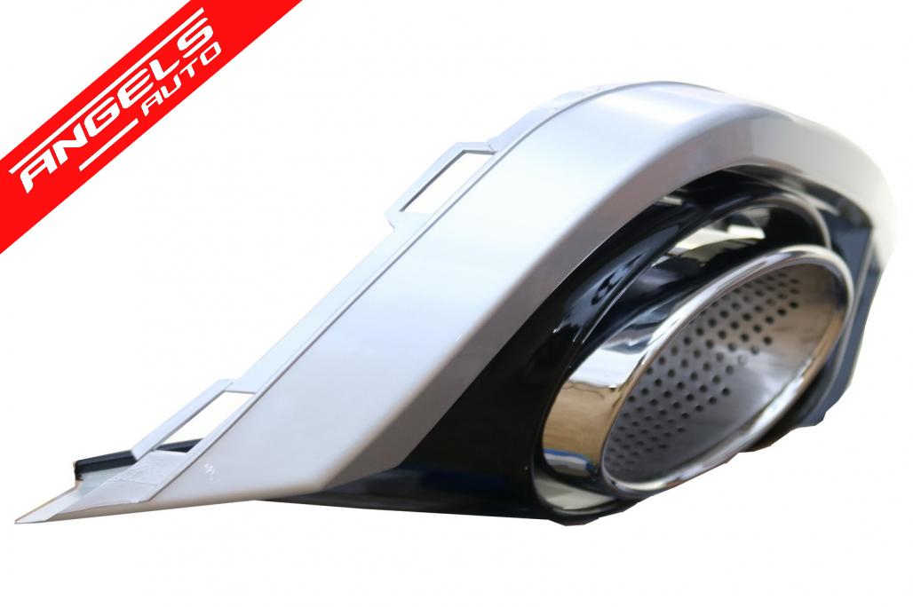 Difuzor Bara Spate si Ornamente Evacuare compatibil cu Audi A6 C7 4G (2010-2014) RS6 Look - imagine 6