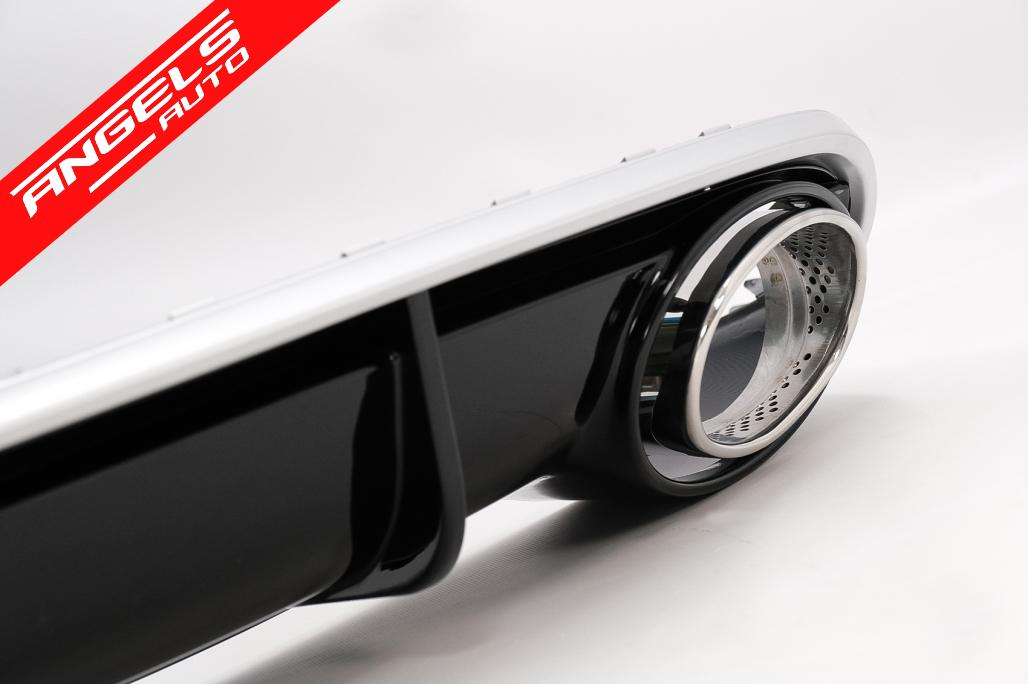 Difuzor Bara Spate si Tobe compatibil cu Audi A4 B8 Pre-Facelift (2007-2011) RS4 Look - imagine 3