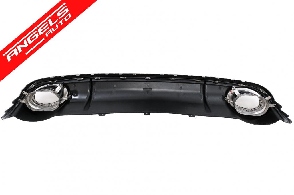 Difuzor Bara Spate si Tobe compatibil cu Audi A4 B8 Pre-Facelift (2007-2011) RS4 Look - imagine 7