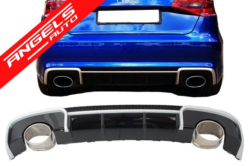 Difuzor Bara Spate compatibil cu Audi A3 8V Hatchback Sportback (2012-2015) RS3 - imagine 8