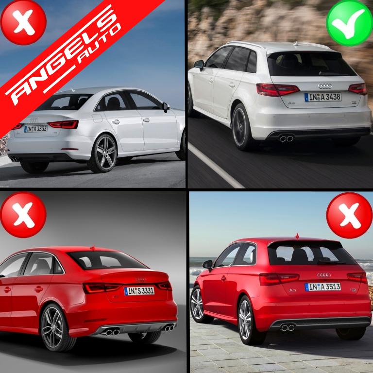 Difuzor Bara Spate compatibil cu Audi A3 8V Hatchback Sportback (2012-2015) RS3 - imagine 7