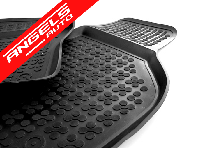 Covorase Presuri Auto Negru din Cauciuc compatibile cu BMW X5 E53 2000-2006. - imagine 3